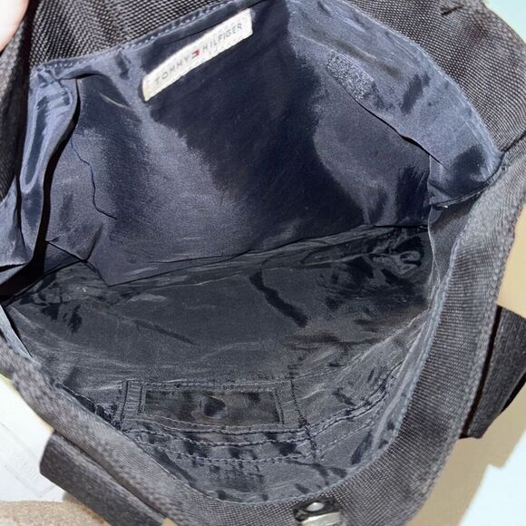 Tommy Hilfiger Black Canvas Tote Bag - Picture 8 of 15